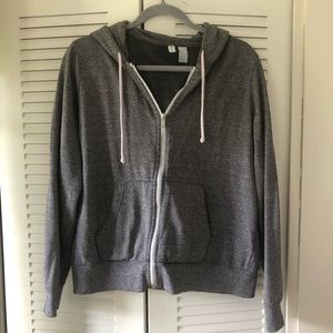 H&M Gray Melange Zip up Hoodie